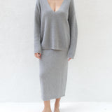 Freya V Neck in Sable