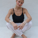 Ivy Hoop Earrings-Silver