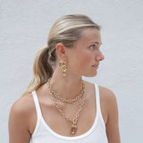 Mia Drop Link Earrings