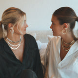 Tessa Silvertone Hoop Earrings