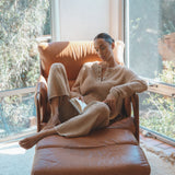 Althea Boxy Henley in Grey Goose