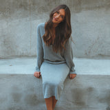 Freya V Neck in Sable