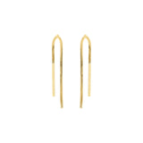 Fern Herringbone Chain Earrings